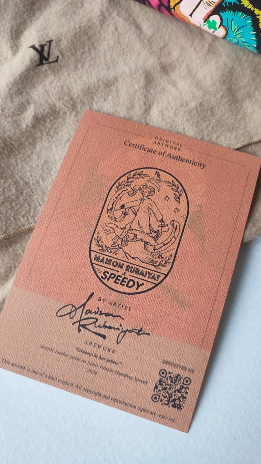 Limited Edition 1/1 – Custom Artbag - 'FU Granny'