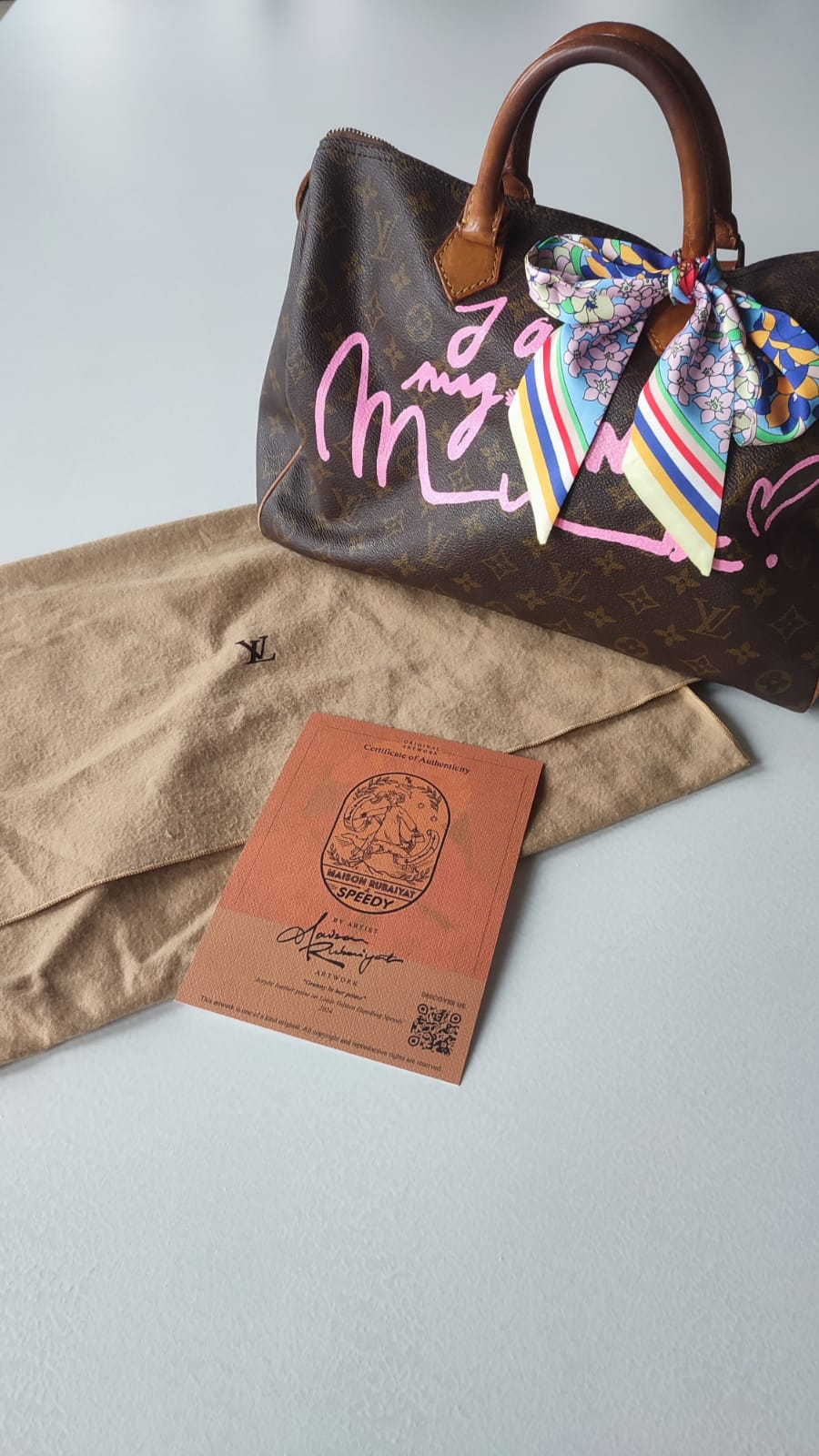 Limited Edition 1/1 – Custom Artbag - 'FU Granny'