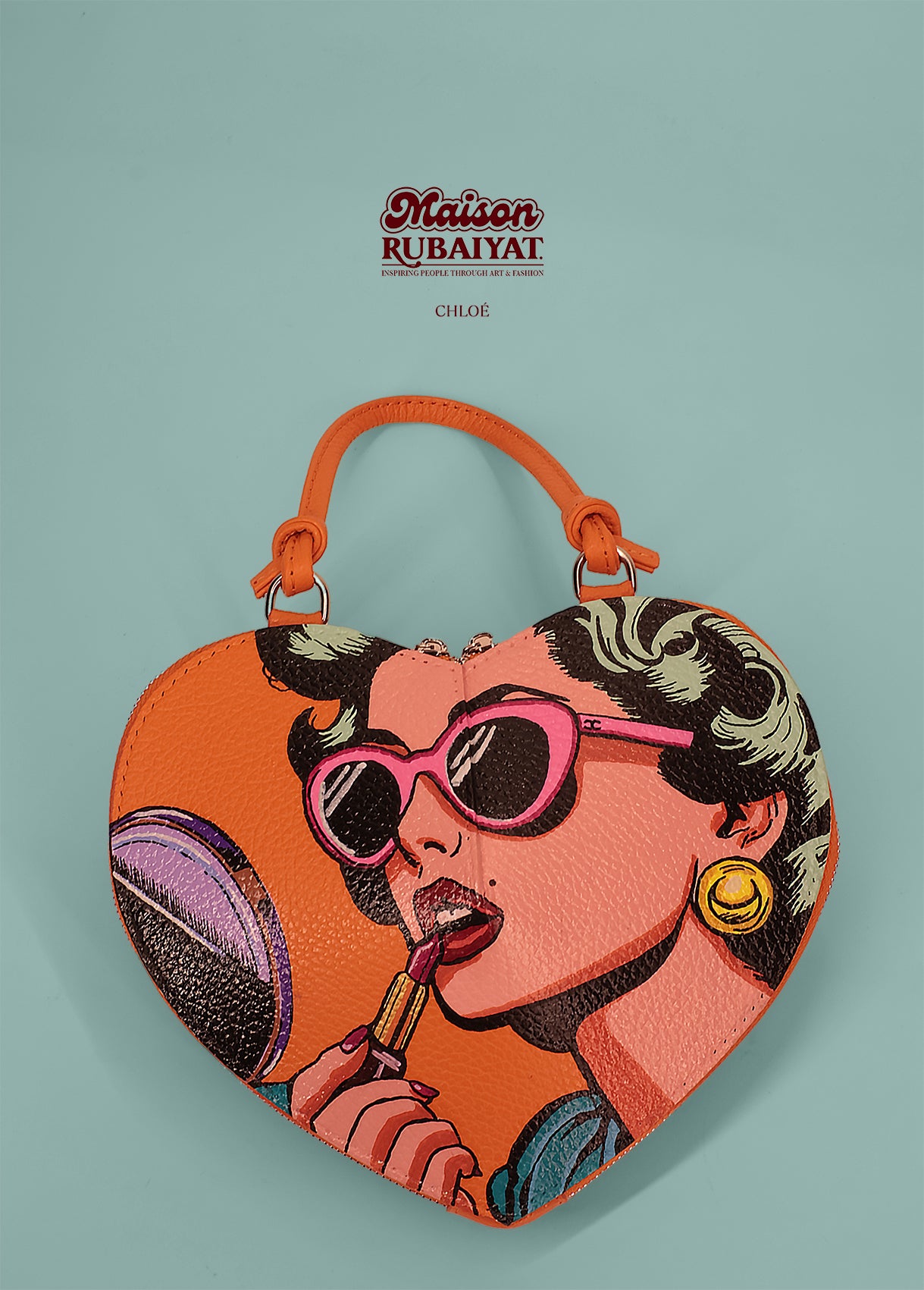 Limited Edition 1/1 - Artbag The Heart Bag - 'Chloé'