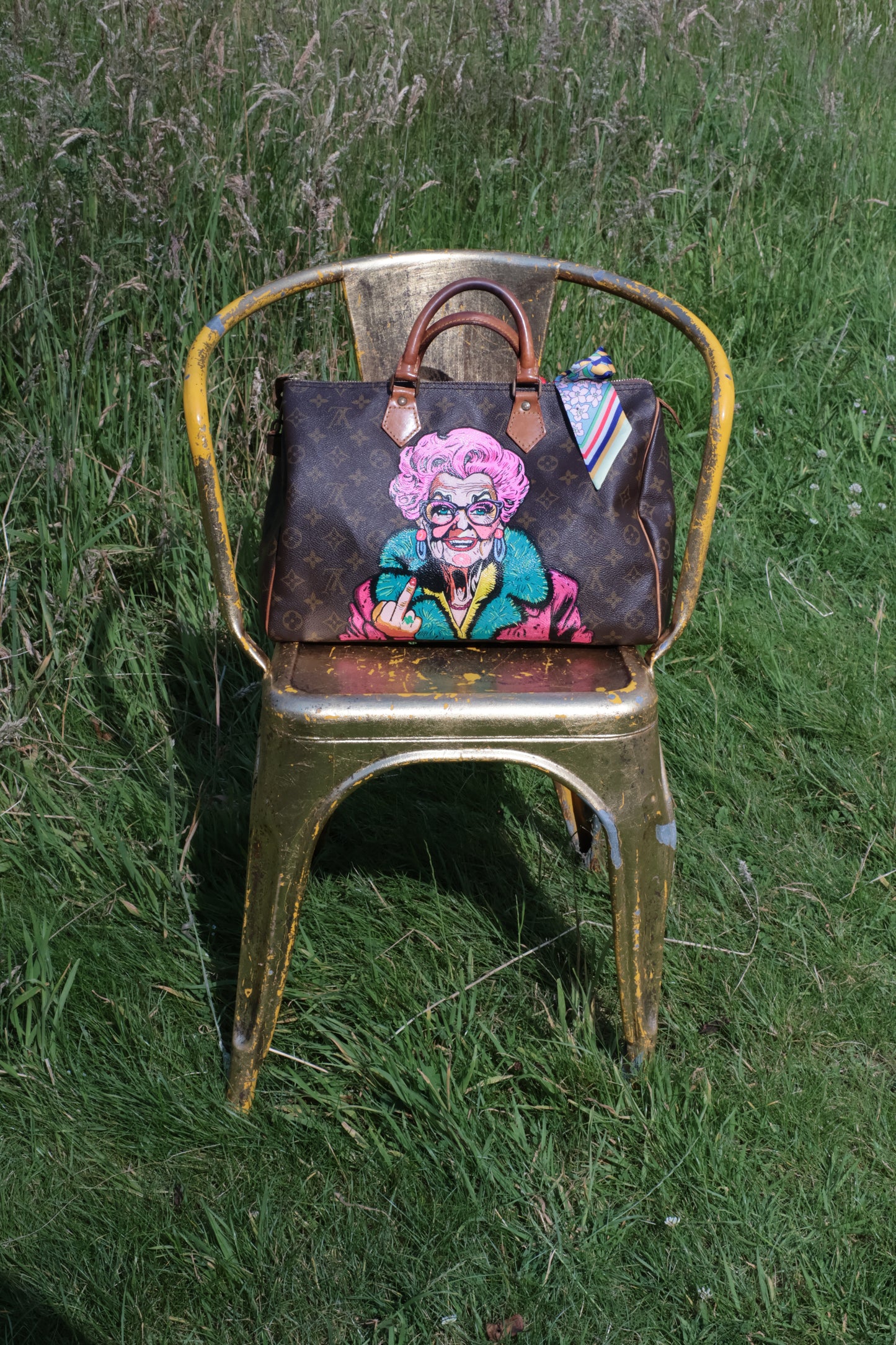 Limited Edition 1/1 – Custom Artbag - 'FU Granny'