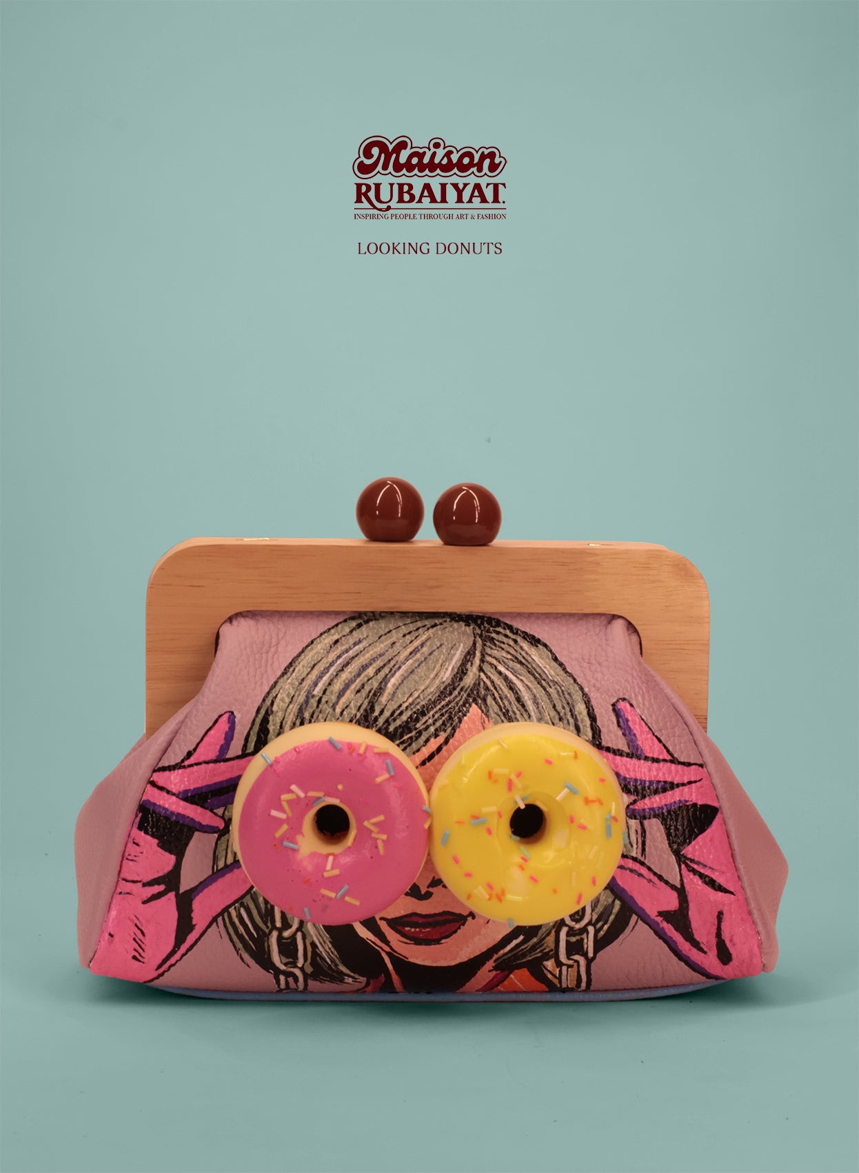 Limited Edition 1/1 - Premium Artbag The Pippa Bag - 'Looking Donuts'