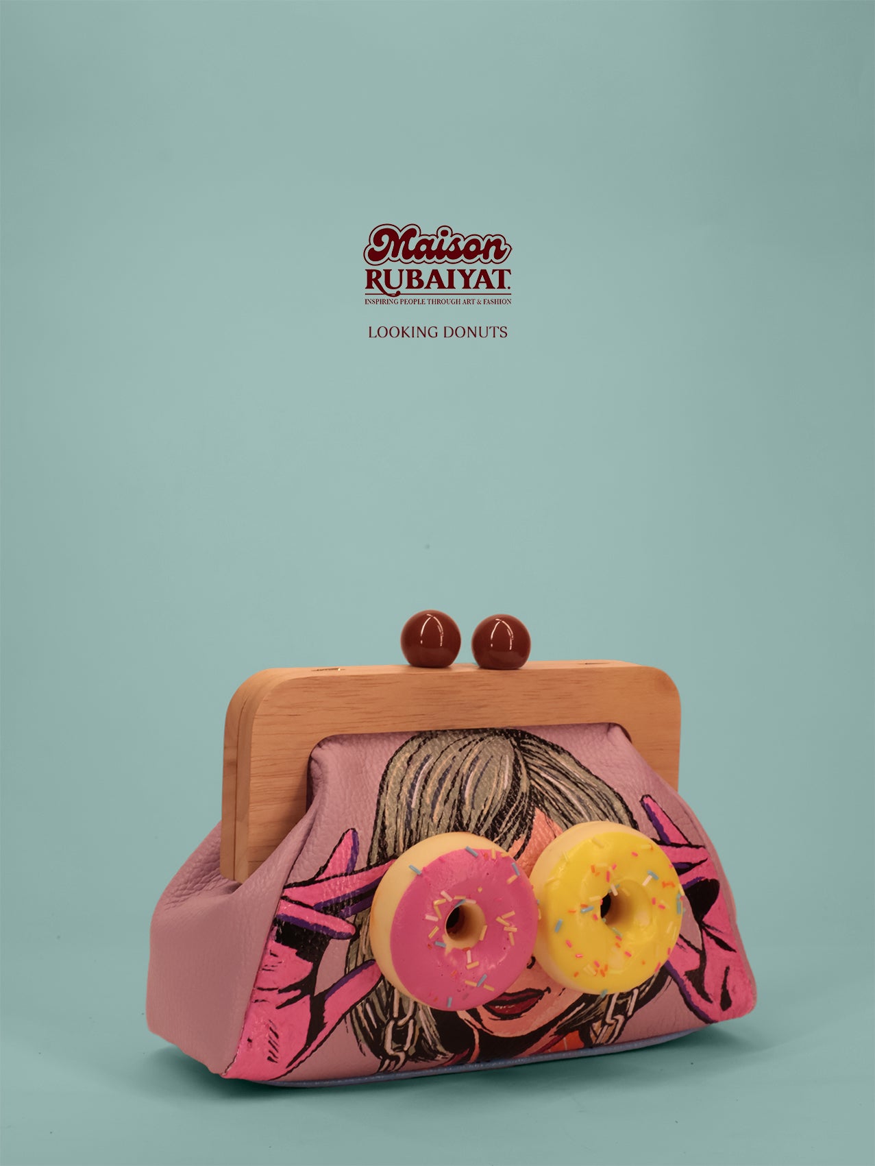 Limited Edition 1/1 - Premium Artbag The Pippa Bag - 'Looking Donuts'