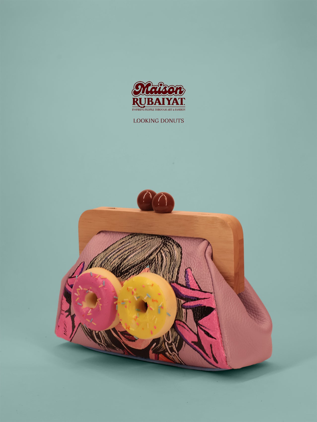 Limited Edition 1/1 - Premium Artbag The Pippa Bag - 'Looking Donuts'