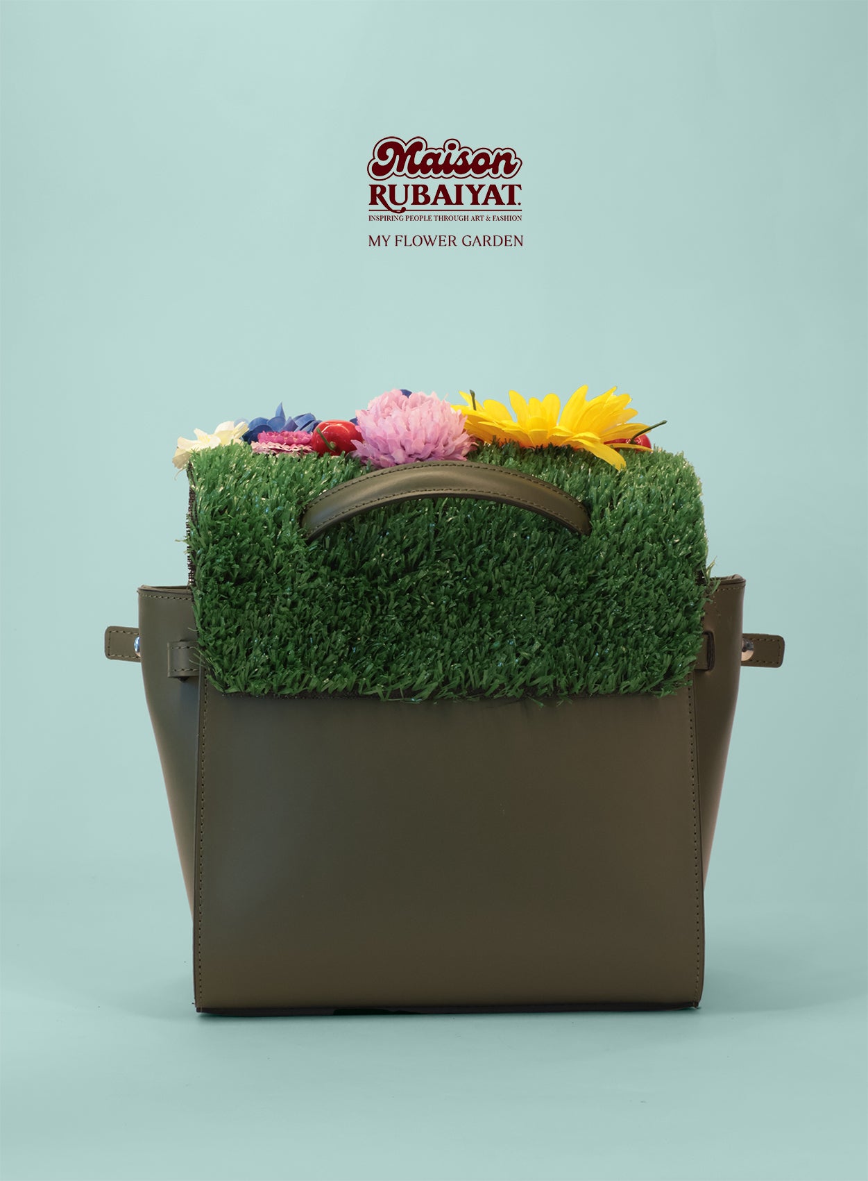 Limited Edition 1/1 - Premium Artbag The Riviera Bag - 'My Flower Garden'