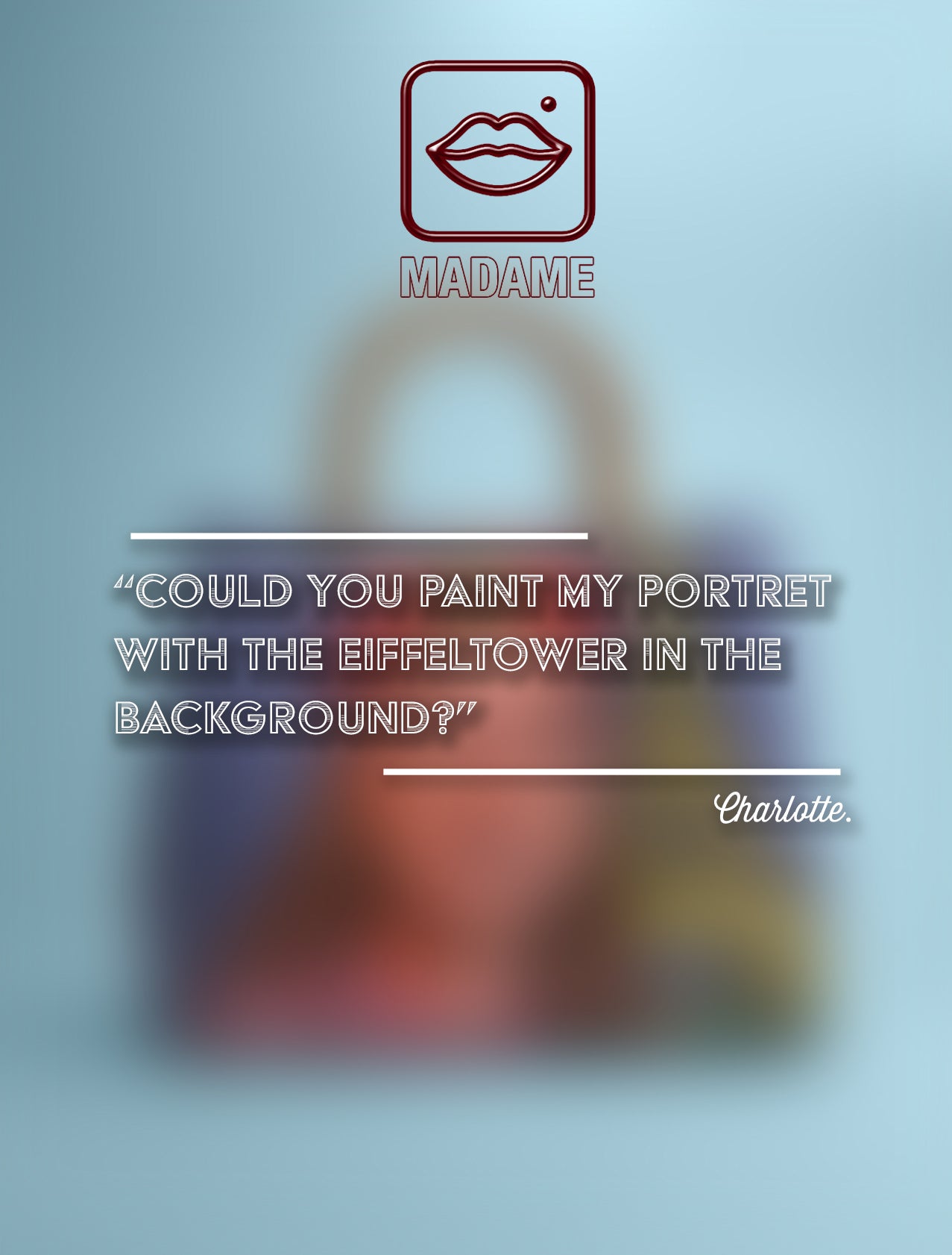 Limited Edition 1/1 – Custom Artbag - 'Charlotte'