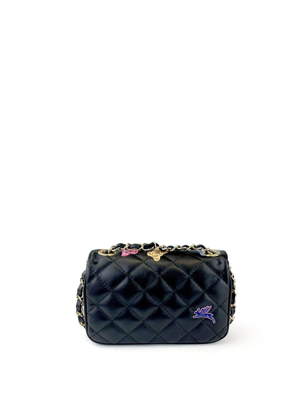 Kiki Small Hand-Painted Leather Flap Shoulder Bag – Candy Bears (W&B)