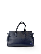 Bobbie Hand-Painted Leather Structured Tote Bag – Moulin Rouge (W&B)