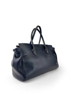 Bobbie Hand-Painted Leather Structured Tote Bag – Moulin Rouge (W&B)