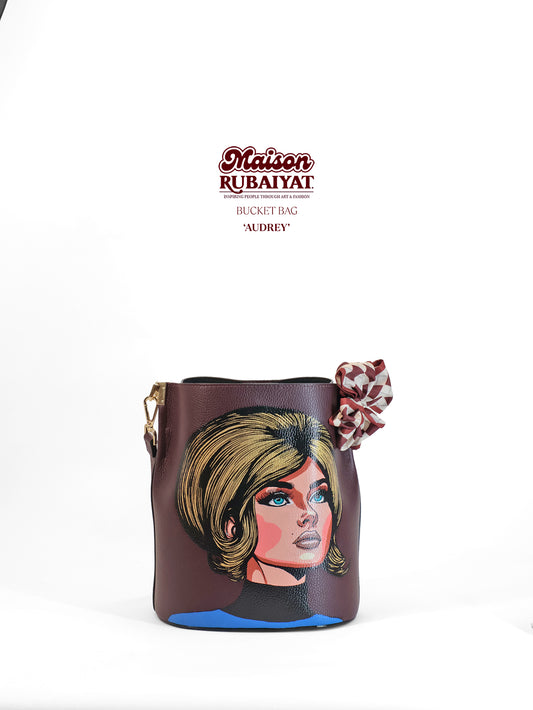 Limited Edition 1/1 - Artbag The Bucket Bag- 'Audrey'