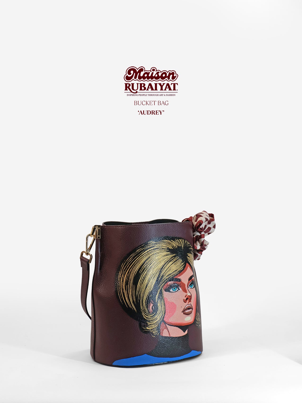 Limited Edition 1/1 - Artbag The Bucket Bag- 'Audrey'