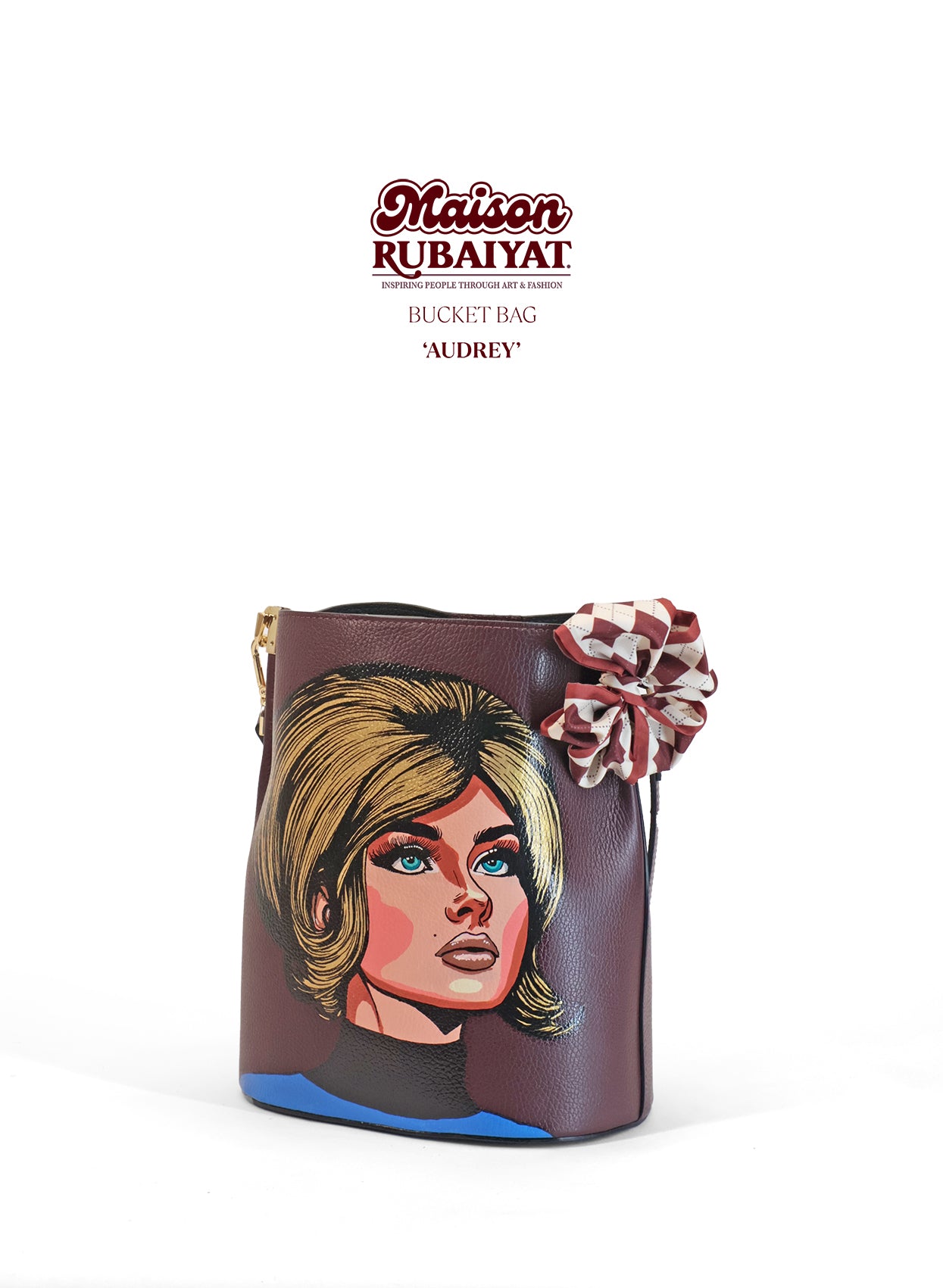 Limited Edition 1/1 - Artbag The Bucket Bag- 'Audrey'