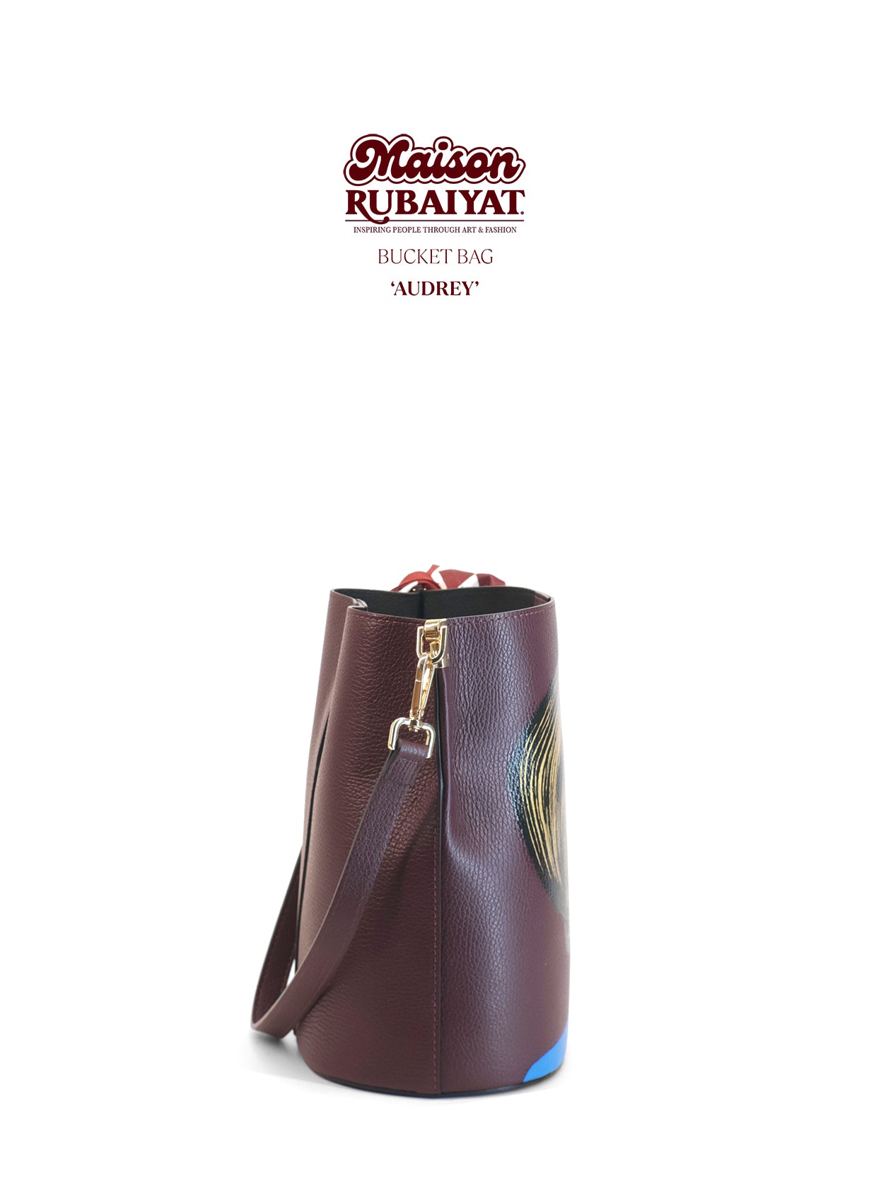 Limited Edition 1/1 - Artbag The Bucket Bag- 'Audrey'