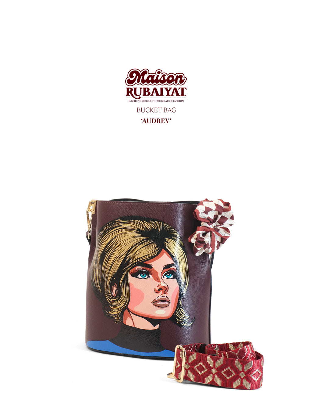 Limited Edition 1/1 - Artbag The Bucket Bag- 'Audrey'