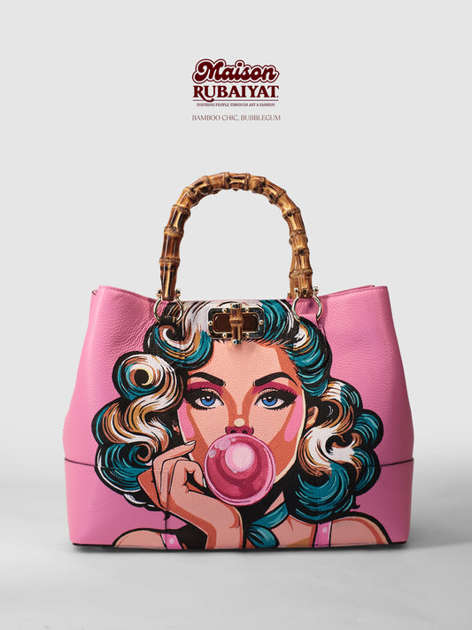 Limited Edition 1/1 - Artbag The Bamboo Chic - 'Bubblegum'