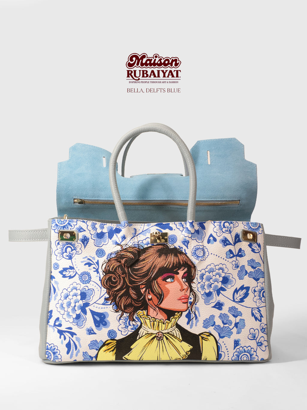 Limited Edition 1/1 - Artbag The Bella - 'Delfts Blue'