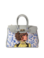 Édition limitée 1/1 - Artbag The Bella - « Bleu de Delft »
