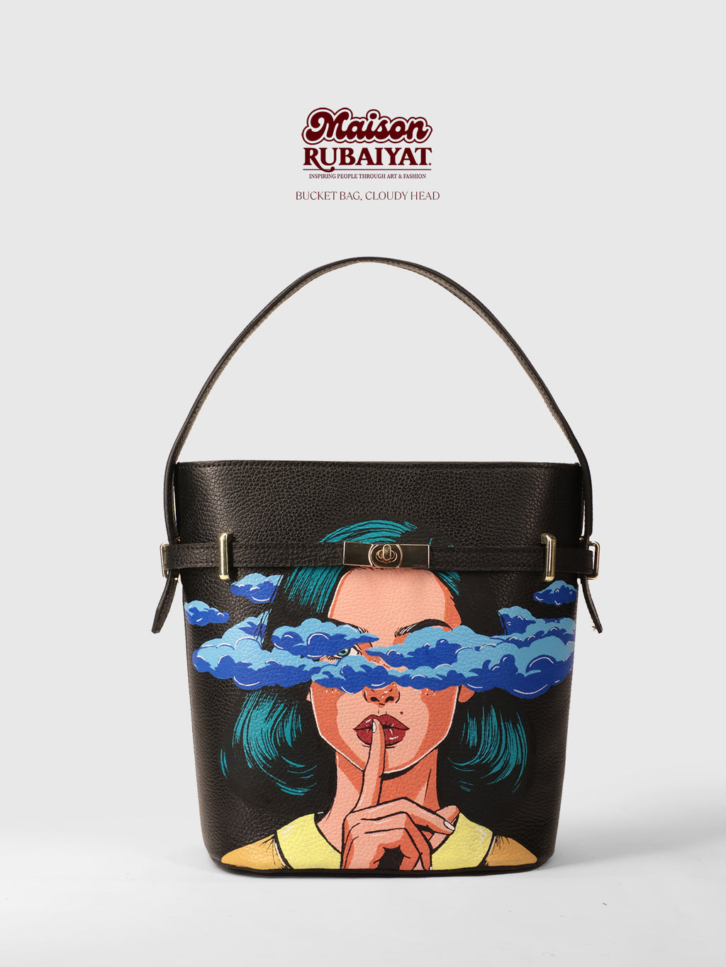 Limited Edition 1/1 - Artbag The Bucket Bag- 'Clouds'