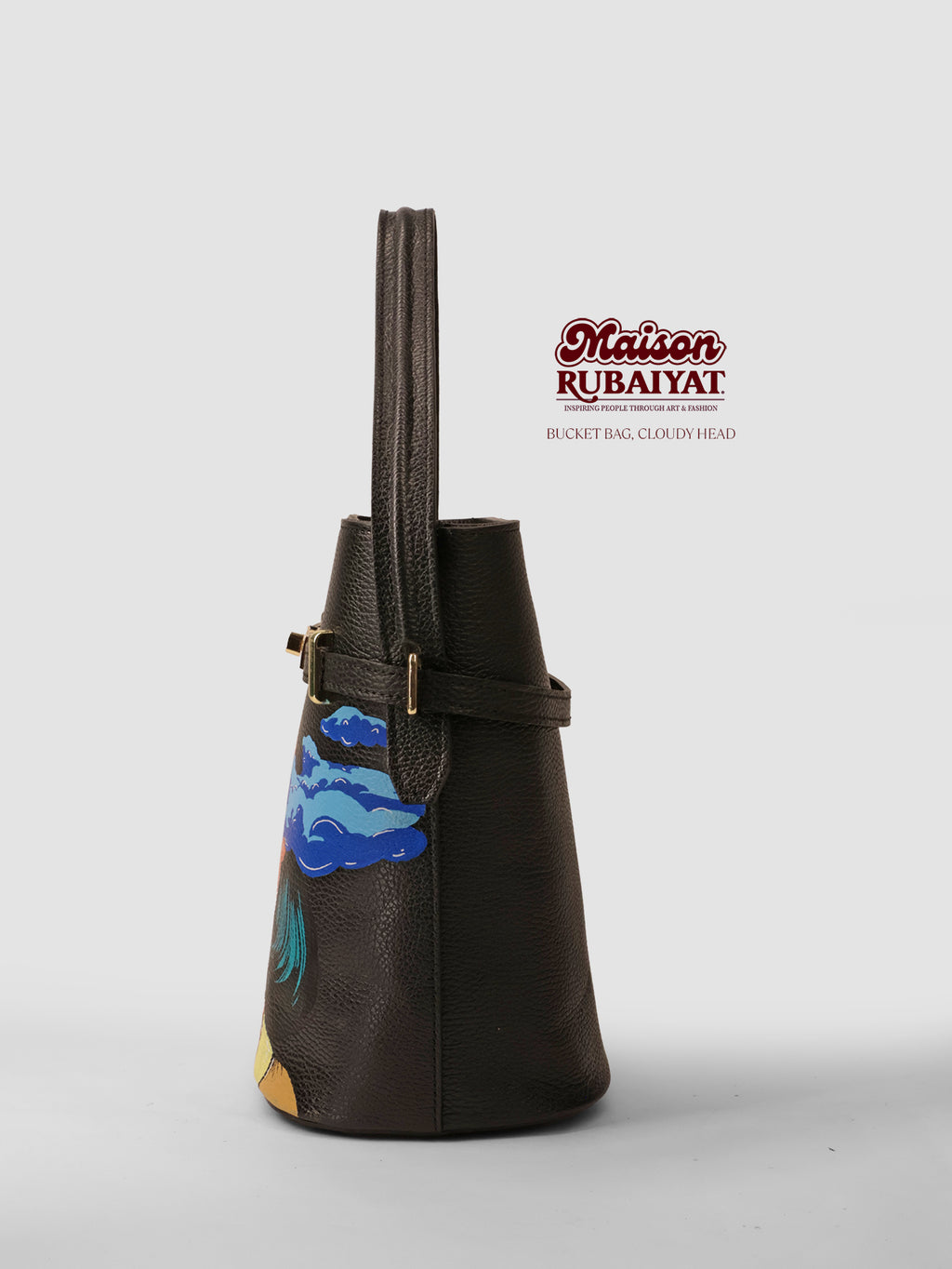 Limited Edition 1/1 - Artbag The Bucket Bag- 'Clouds'