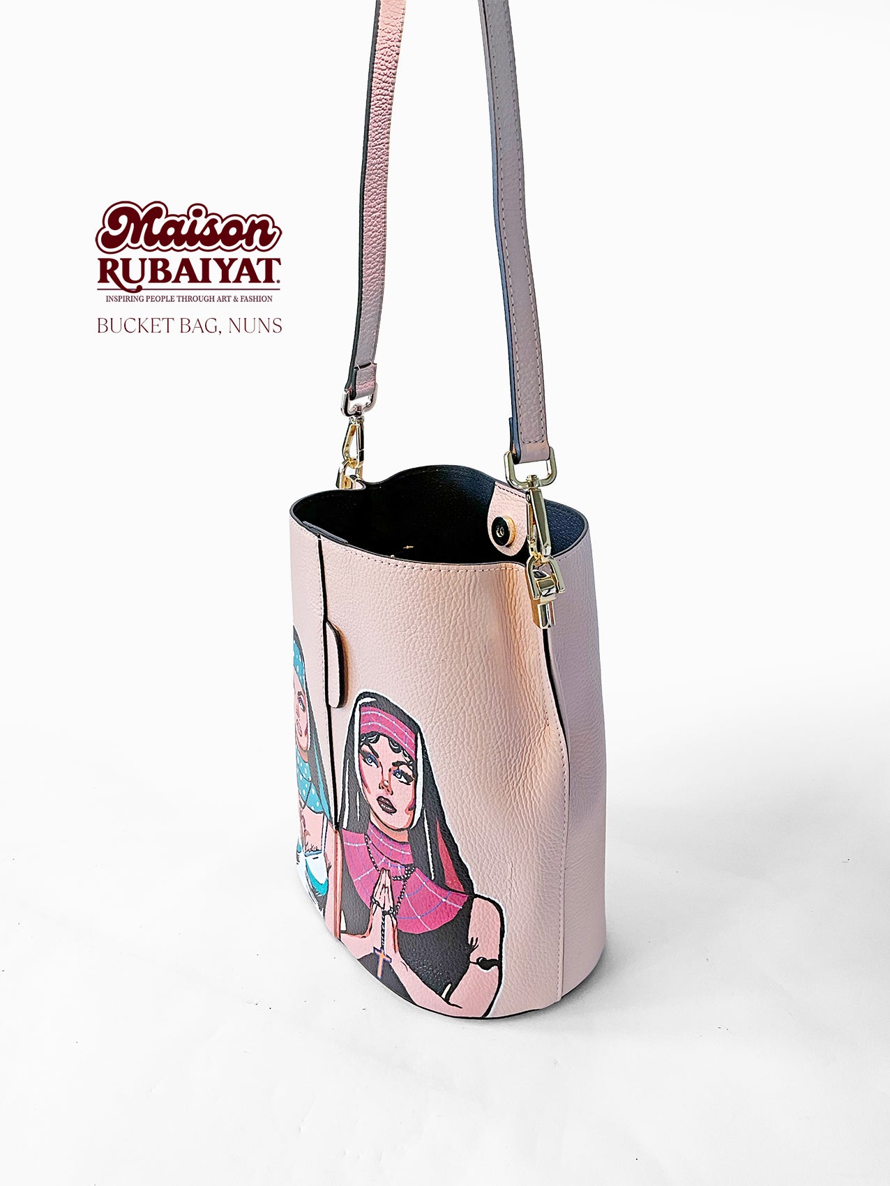 Limited Edition 1/1 - Artbag The Bucket Bag - 'Nuns' 
