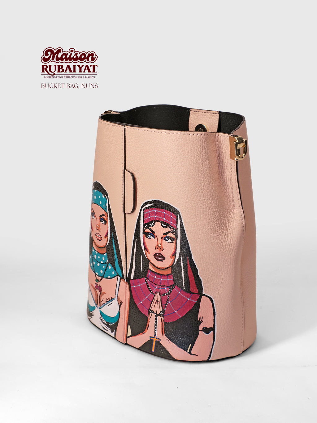 Limited Edition 1/1 - Artbag The Bucket Bag - 'Nuns' 