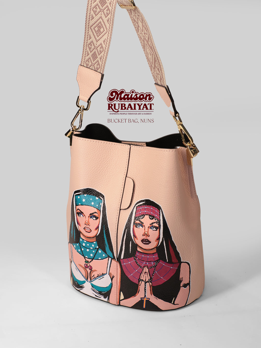 Limited Edition 1/1 - Artbag The Bucket Bag - 'Nuns' 