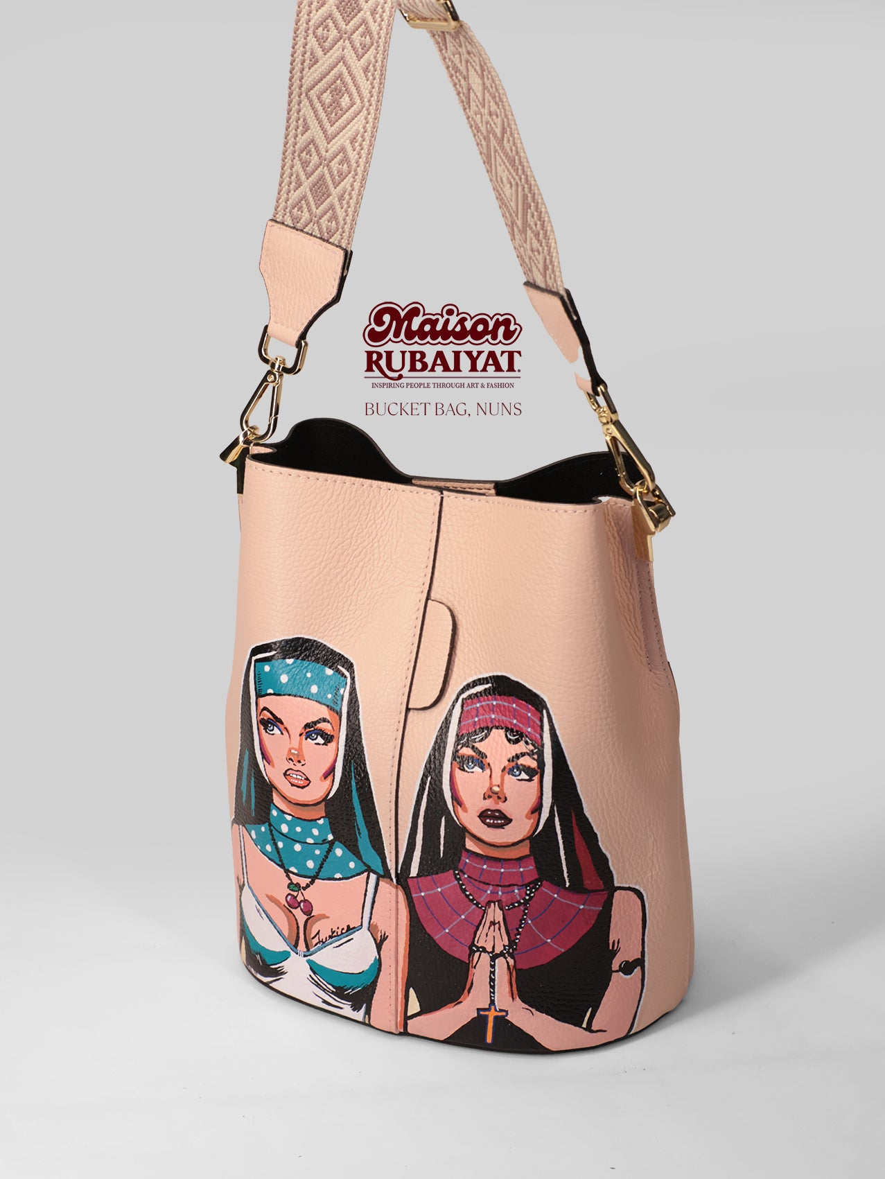 Limited Edition 1/1 - Artbag The Bucket Bag - 'Nuns' 