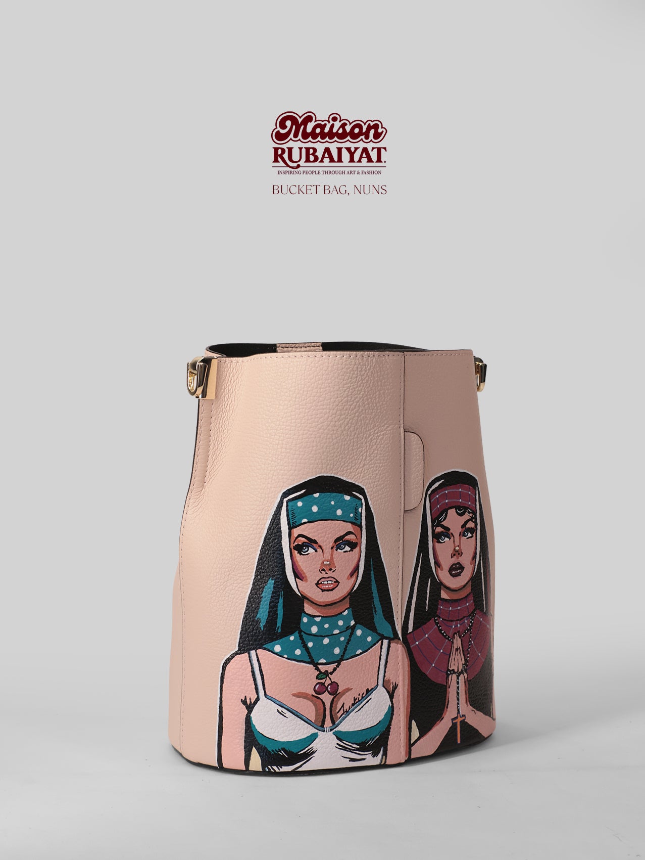 Limited Edition 1/1 - Artbag The Bucket Bag- 'Nuns'