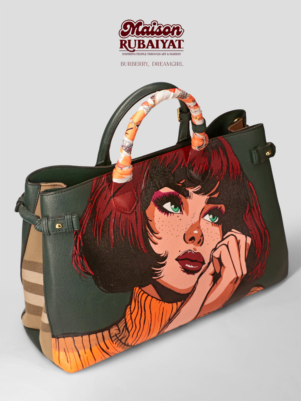 Limited Edition 1/1 - Artbag Vintage Burberry Bag  - 'Dreamgirl'