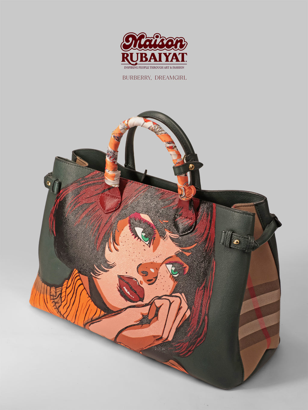Limited Edition 1/1 - Artbag Vintage Burberry Bag  - 'Dreamgirl'