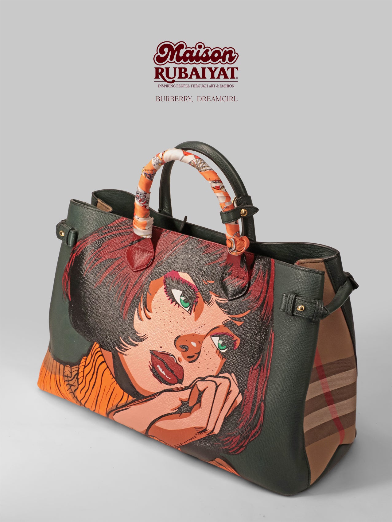 Limited Edition 1/1 - Artbag Vintage Burberry Bag  - 'Dreamgirl'