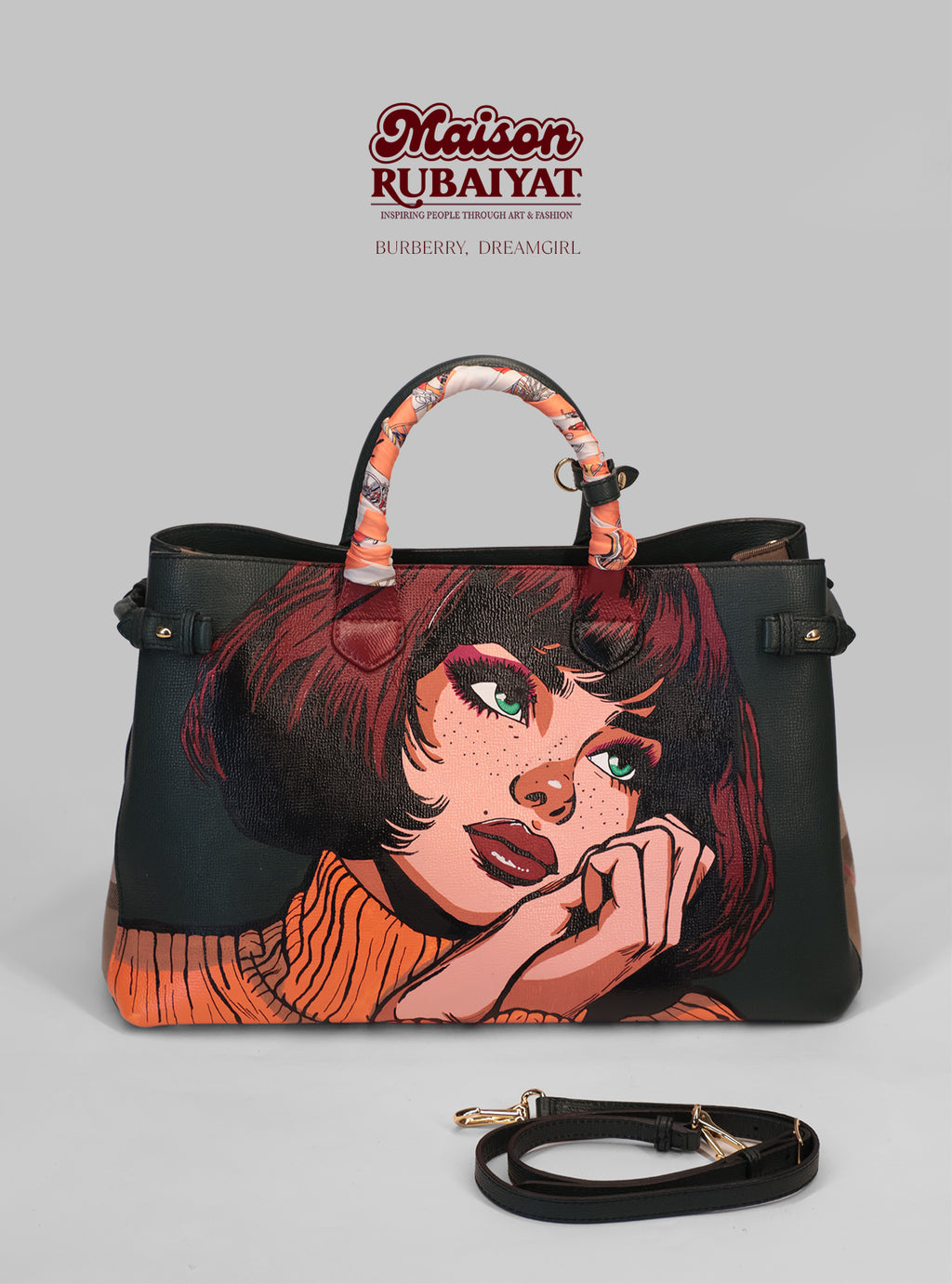 Limited Edition 1/1 - Artbag Vintage Burberry Bag  - 'Dreamgirl'