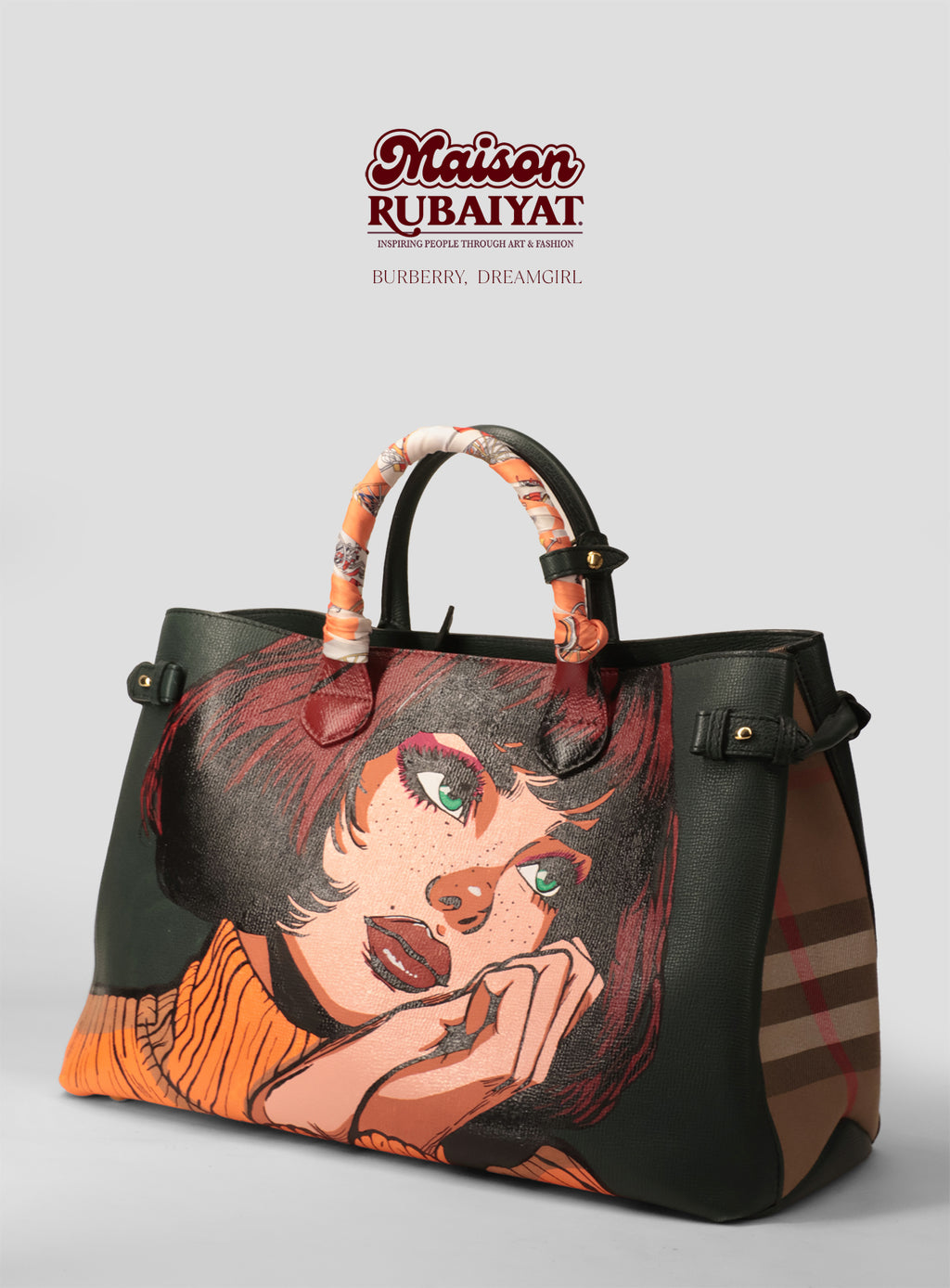 Limited Edition 1/1 - Artbag Vintage Burberry Bag  - 'Dreamgirl'
