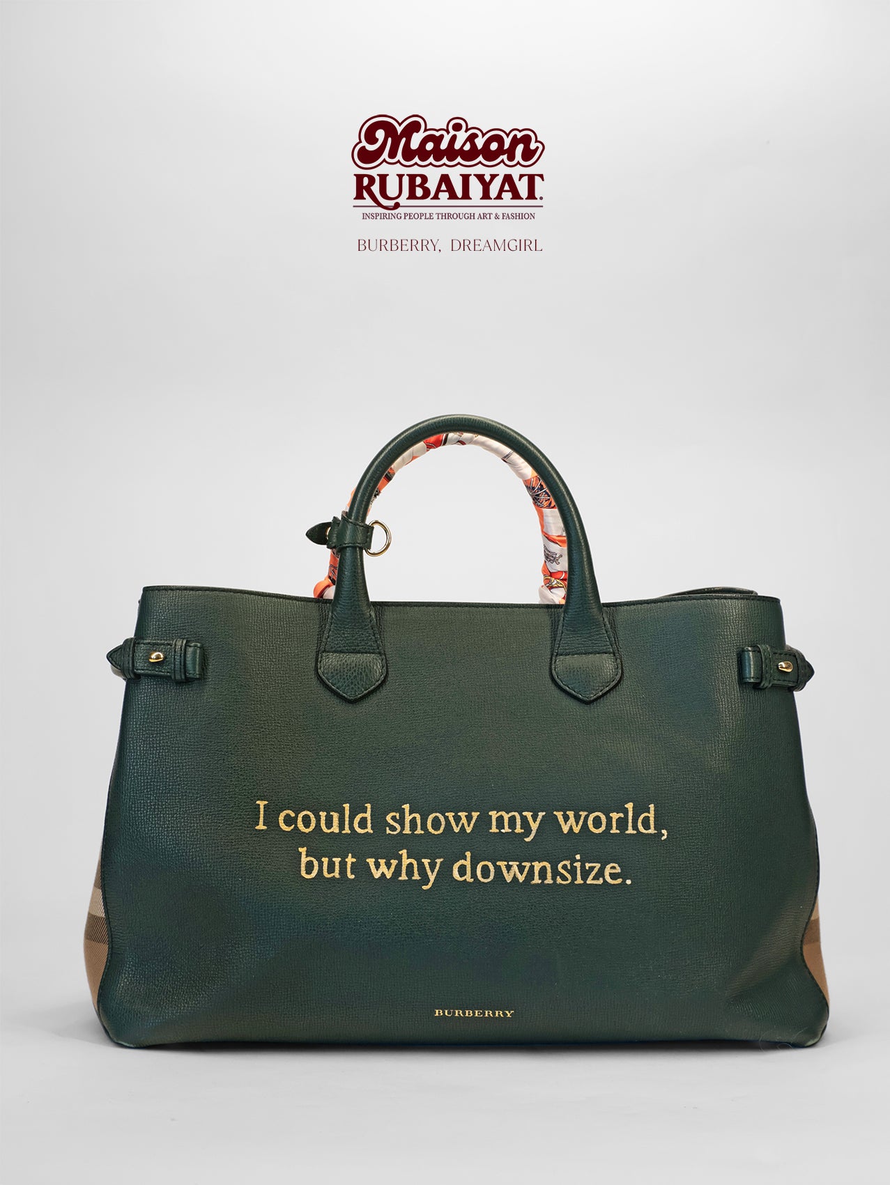 Limited Edition 1/1 - Artbag Vintage Burberry Bag  - 'Dreamgirl'