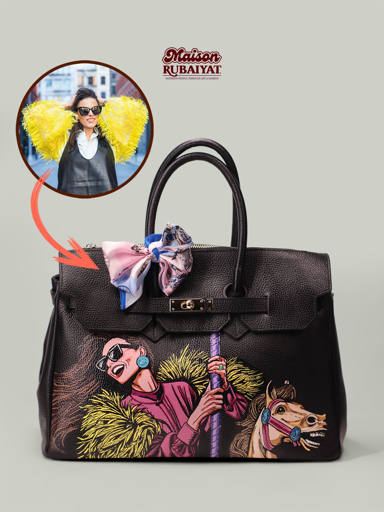 Limited Edition 1/1 – Custom Artbag - 'Old Carousel' 