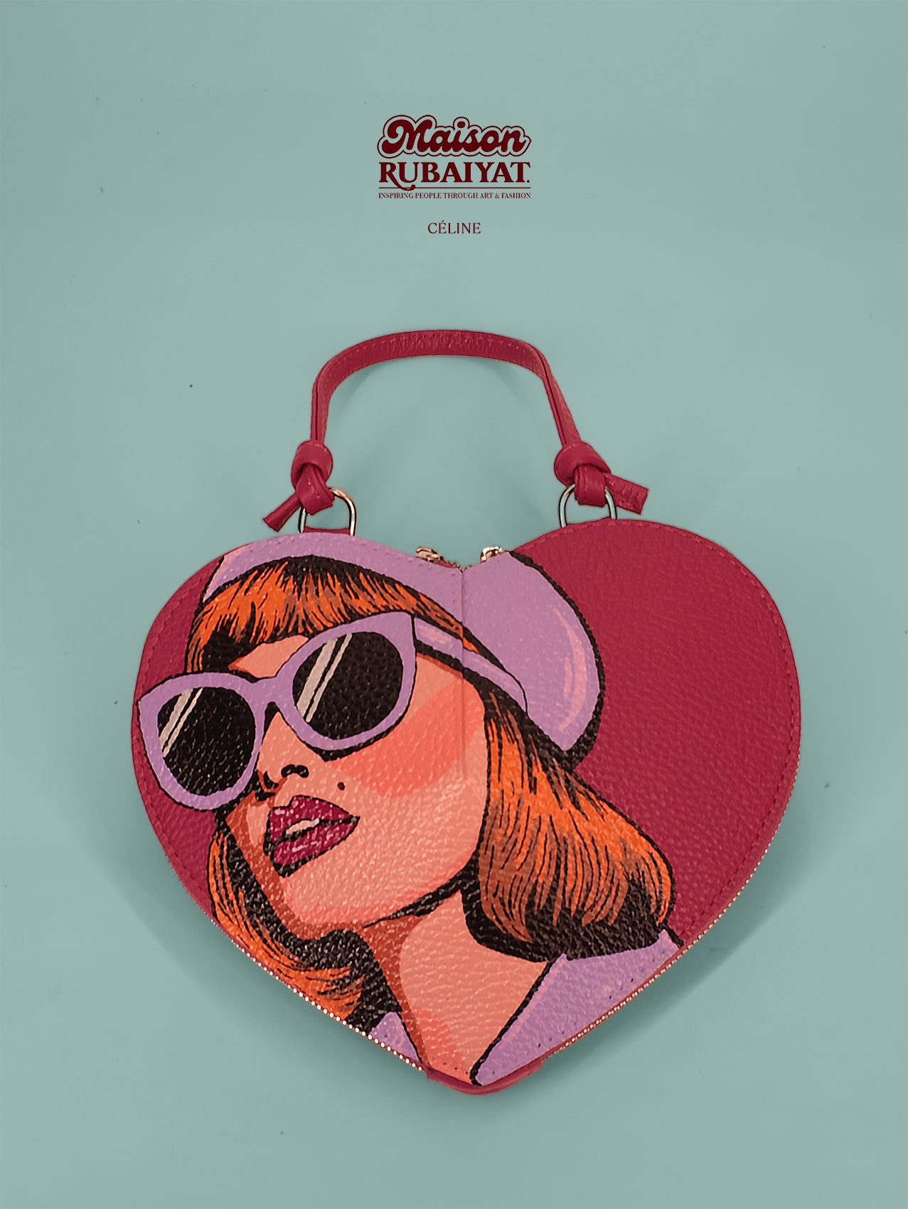 Limited Edition 1/1 - Artbag The Heart Bag - 'Céline' 