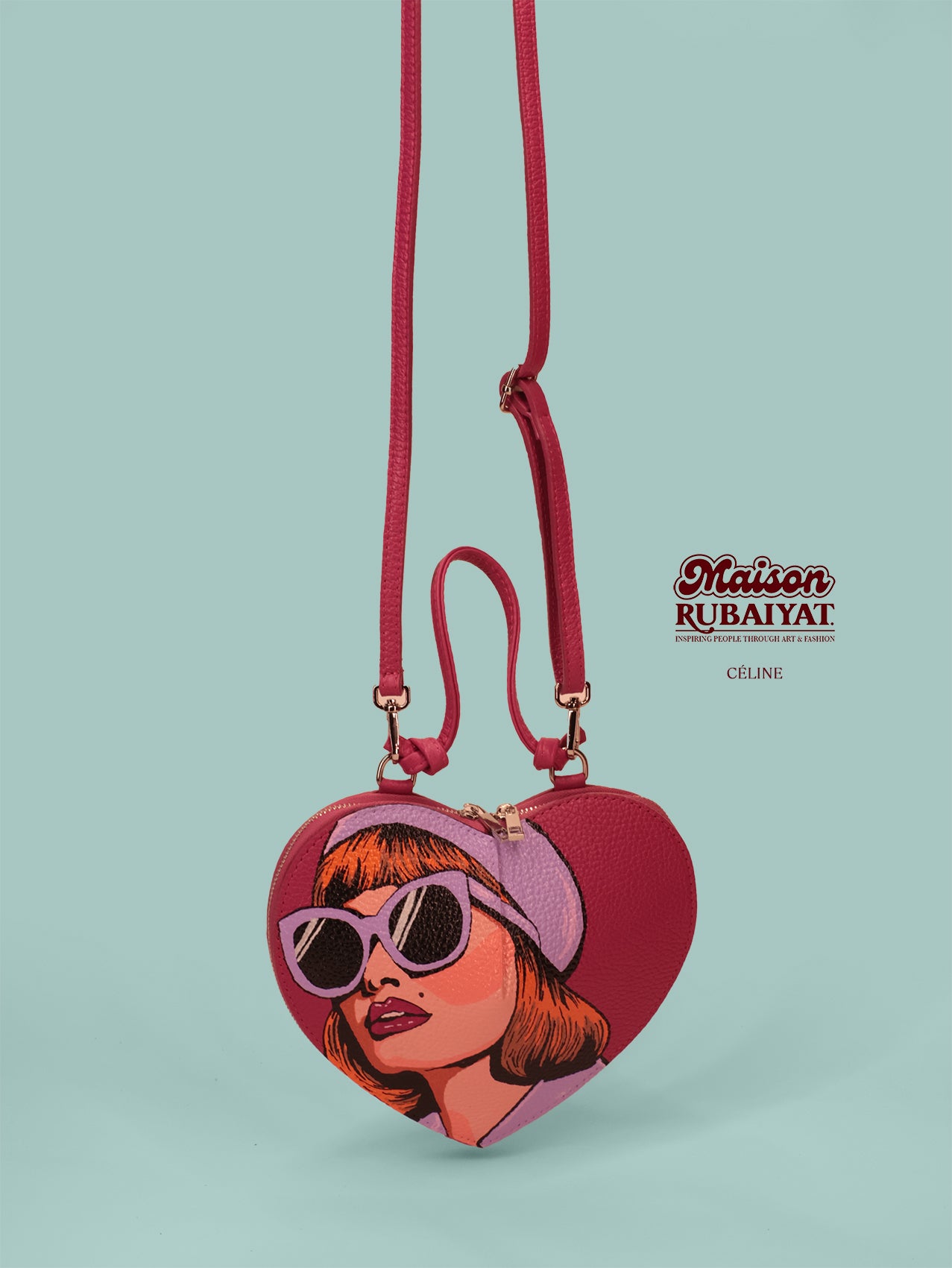 Limited Edition 1/1 - Artbag The Heart Bag - 'Céline' 