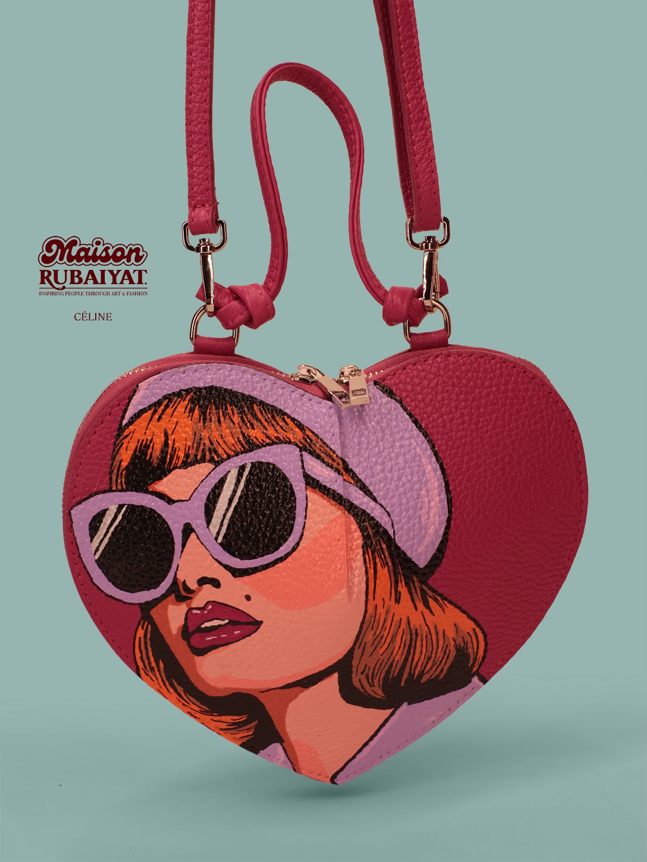 Limited Edition 1/1 - Artbag The Heart Bag - 'Céline' 