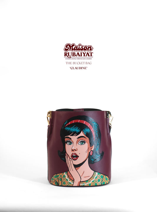 Limited Edition 1/1 - Artbag The Bucket Bag- 'Claudine'
