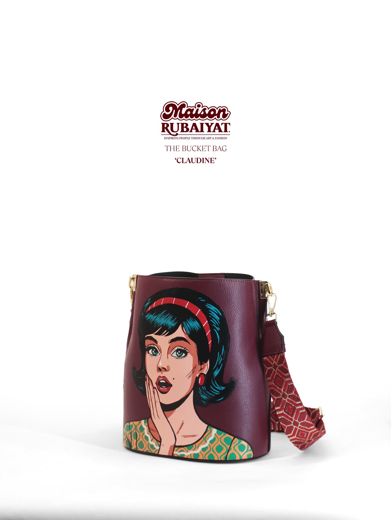Limited Edition 1/1 - Artbag The Bucket Bag- 'Claudine'