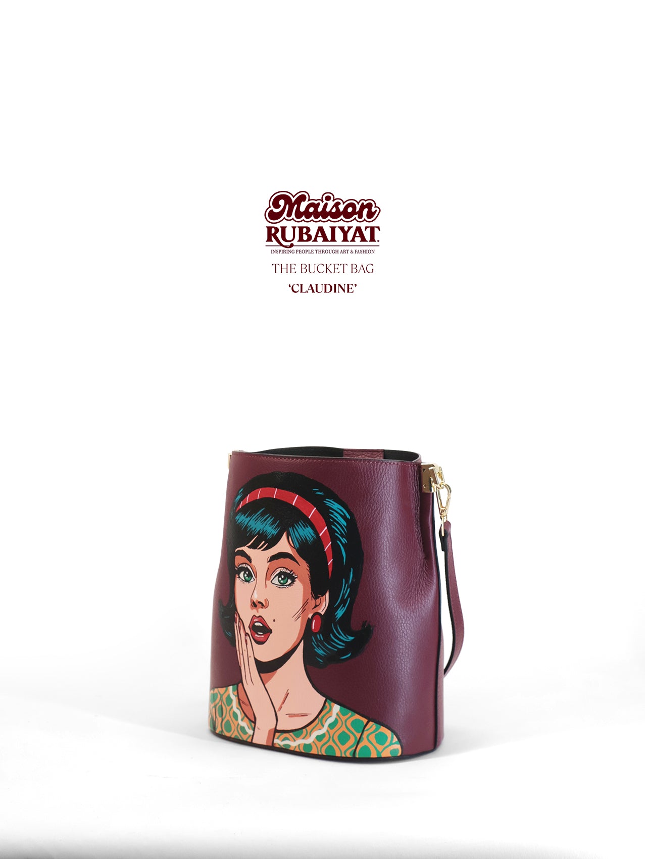 Limited Edition 1/1 - Artbag The Bucket Bag- 'Claudine'