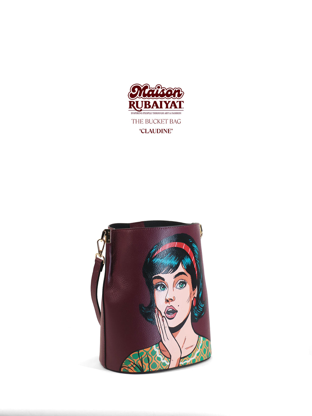 Limited Edition 1/1 - Artbag The Bucket Bag- 'Claudine'