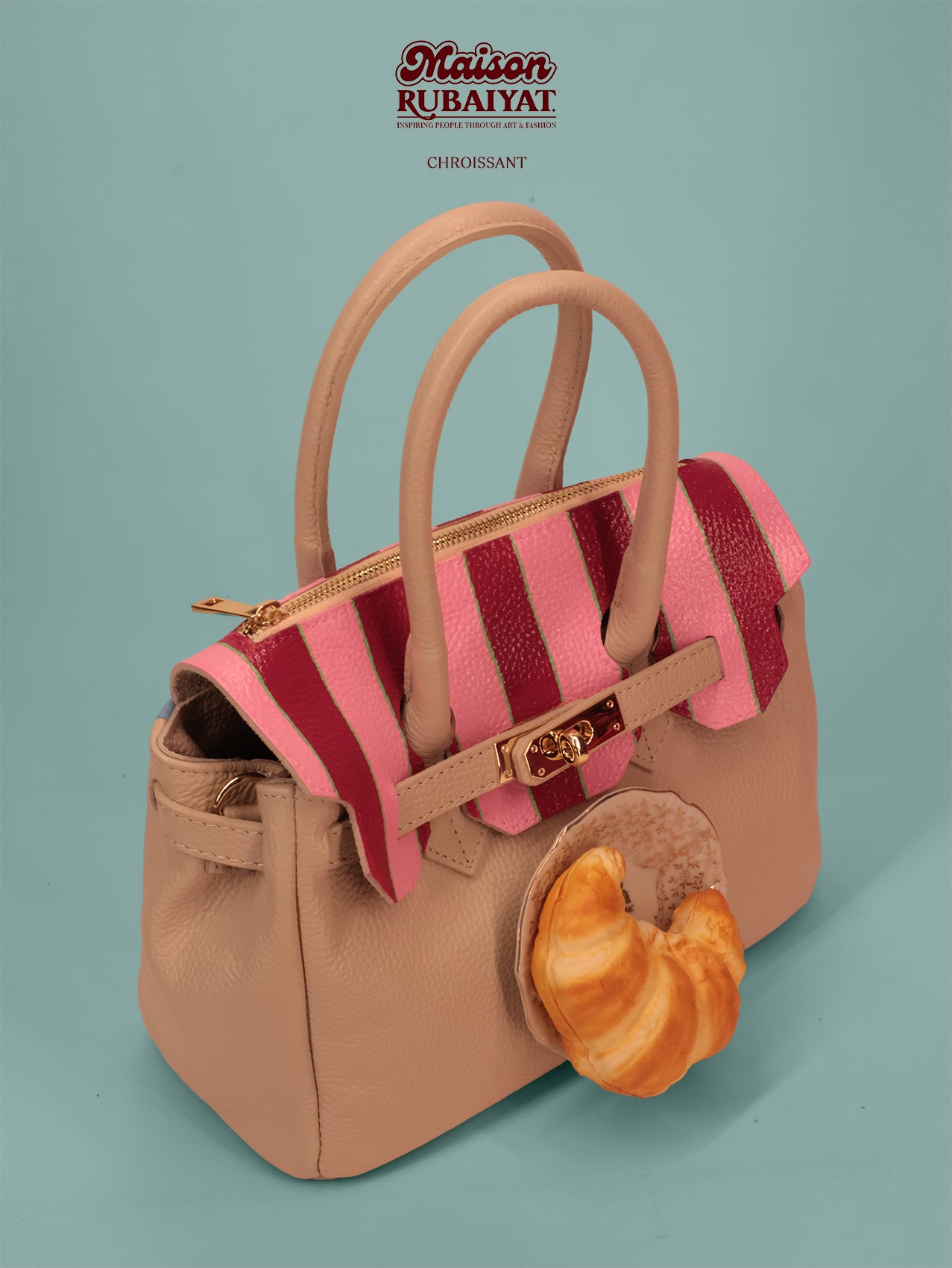 Limited Edition 1/1 - Artbag The Little Bella - 'Croissant' 