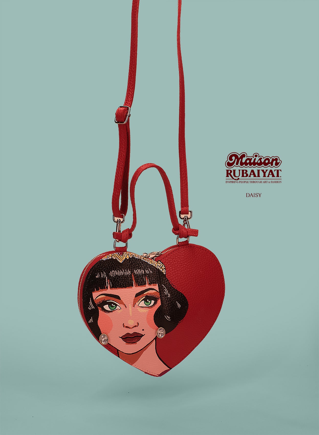 Limited Edition 1/1 - Artbag The Heart Bag - 'Daisy' 