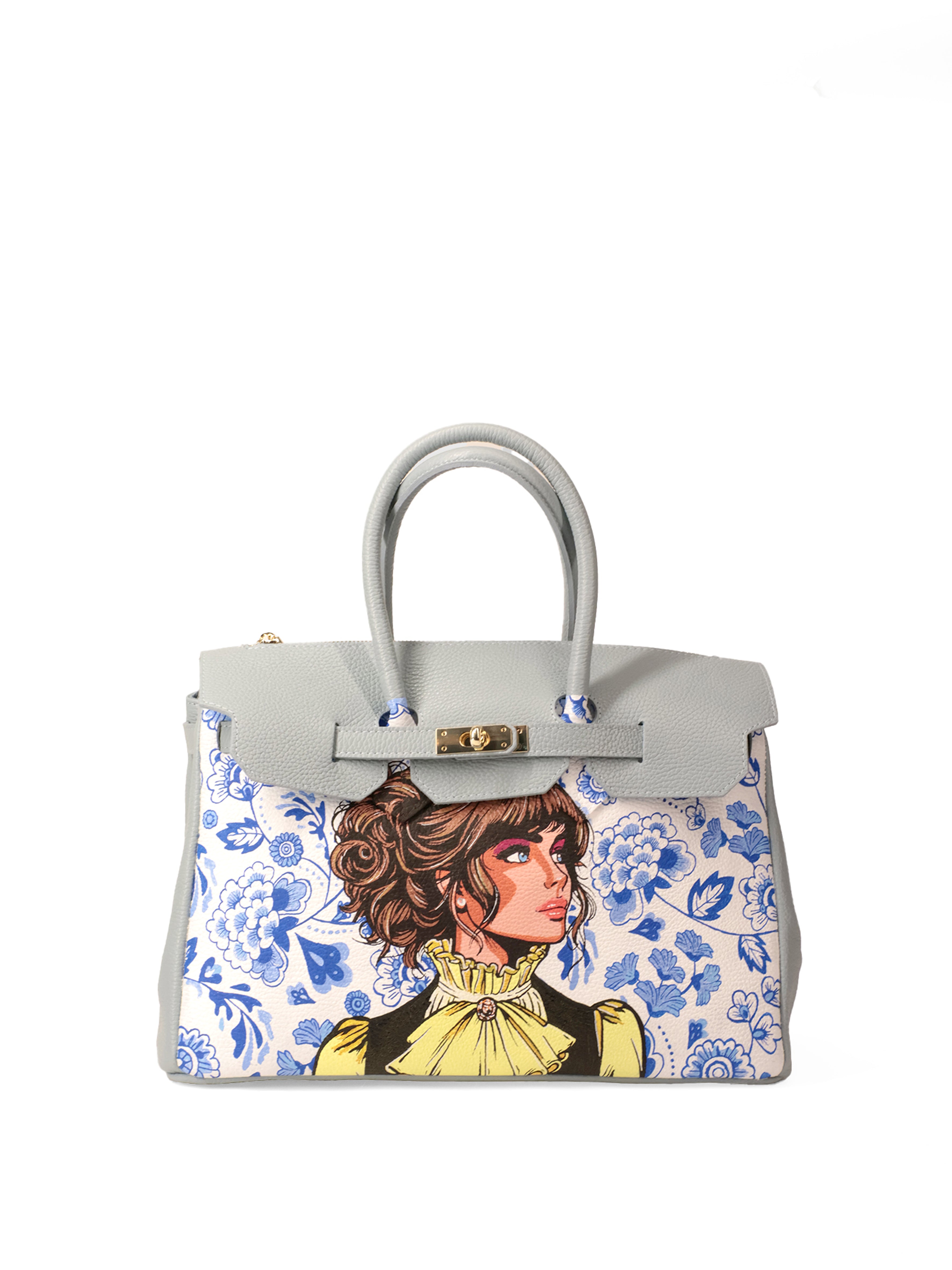 Limited Edition 1/1 - Artbag The Bella - 'Delft Blue' 