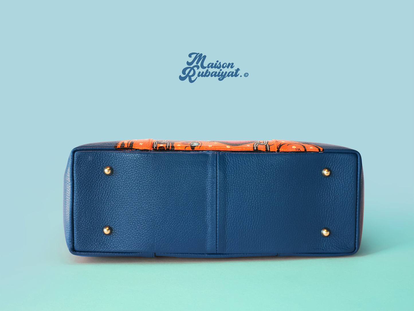 HANDBAG - BLUE BAMBOO