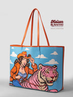 Limited Edition 1/1 - Artbag The Firenze Bag - 'Tiger Cowboy' 