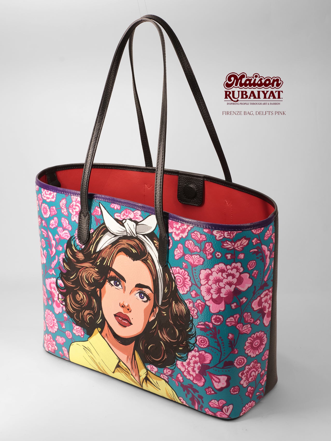 Limited Edition 1/1 - Artbag The Firenze Bag - 'Delfts Pink'