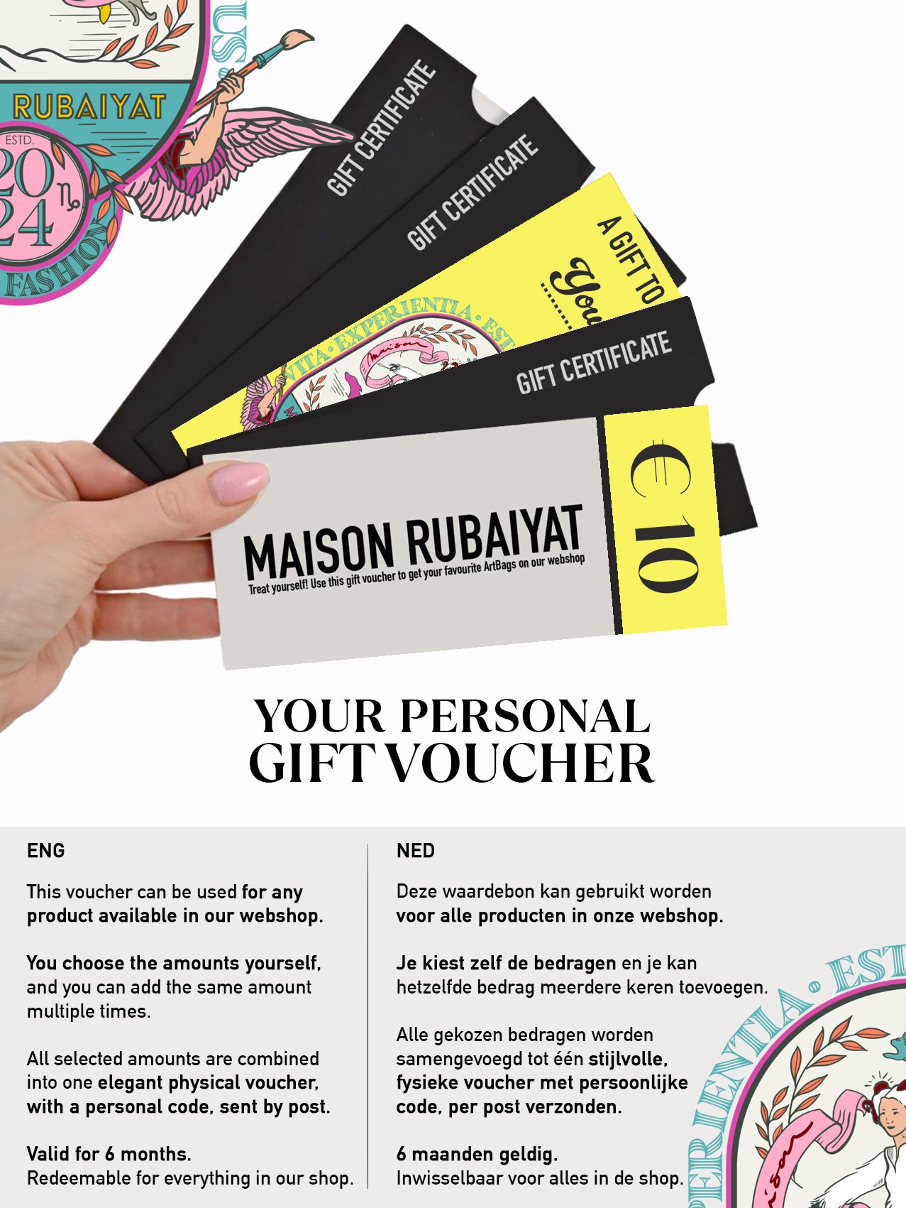 COMPOSE YOUR OWN GIFT VOUCHER - FYSIEKE VOUCHER/PER POST