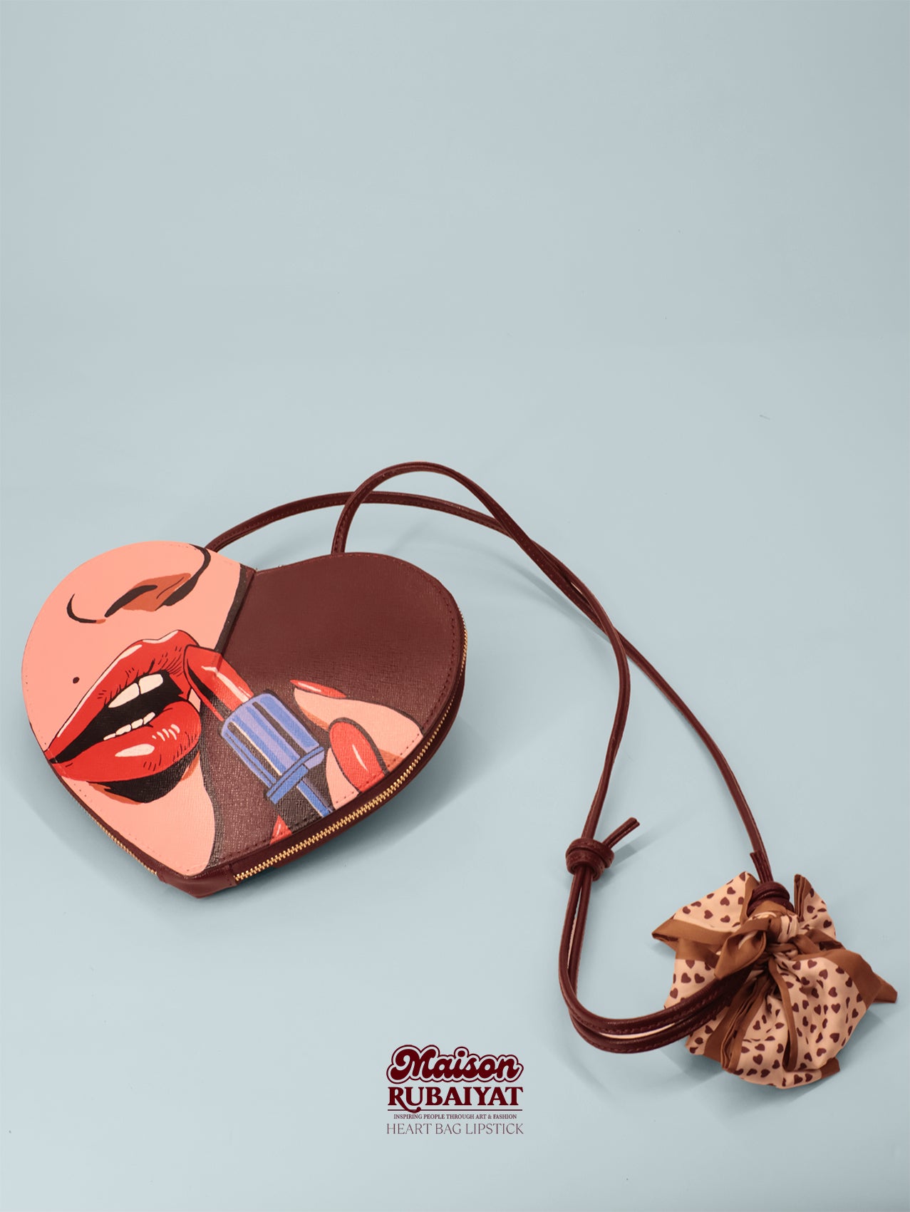 Limited Edition 1/1 - Artbag The Heartbag - 'Lipstick' 