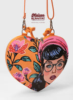 Limitierte Auflage 1/1 - Artbag The Heart Bag - 'Blumen' 